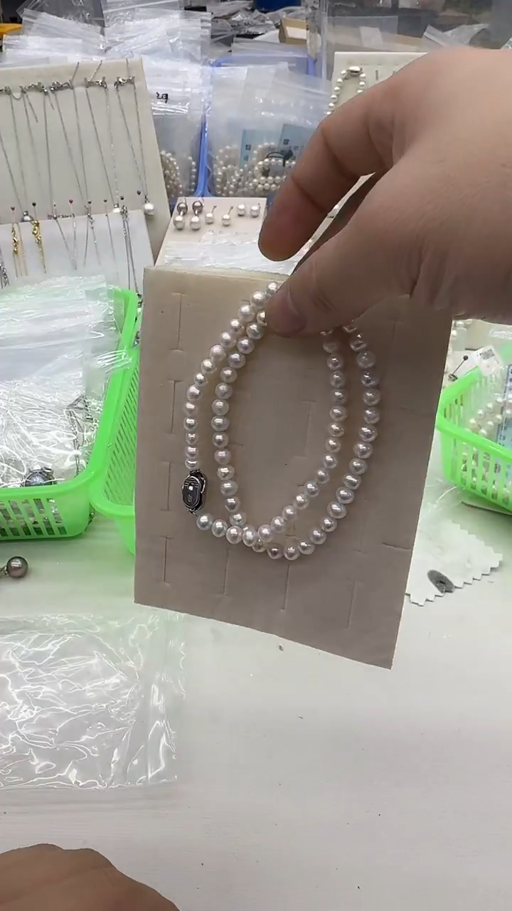 项链未镶嵌淡水珍珠?***?6-7mm 插棒扣-孤品