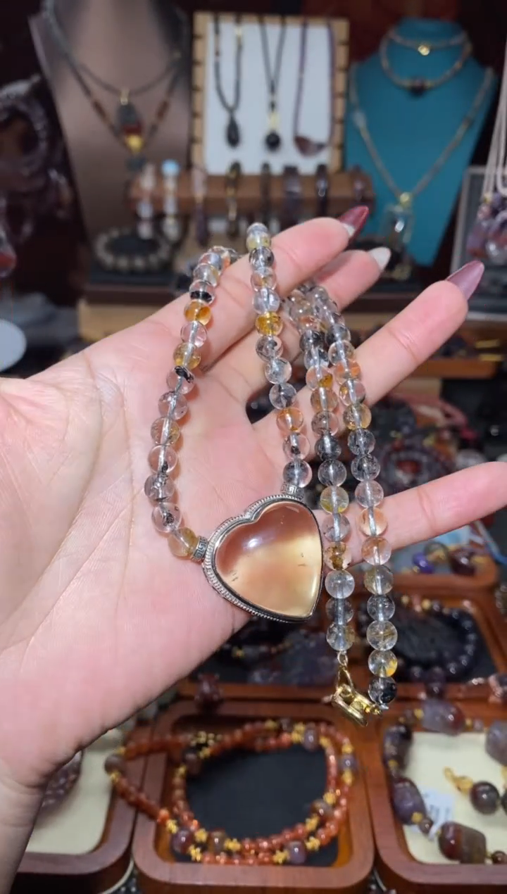 【闪购商品】水晶项链未镶嵌闪灵钻项链