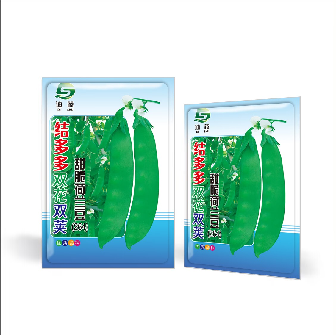 结多多双花双荚甜脆荷兰豆软荚子四季播种豆爽口无渣甜脆蔬菜种籽