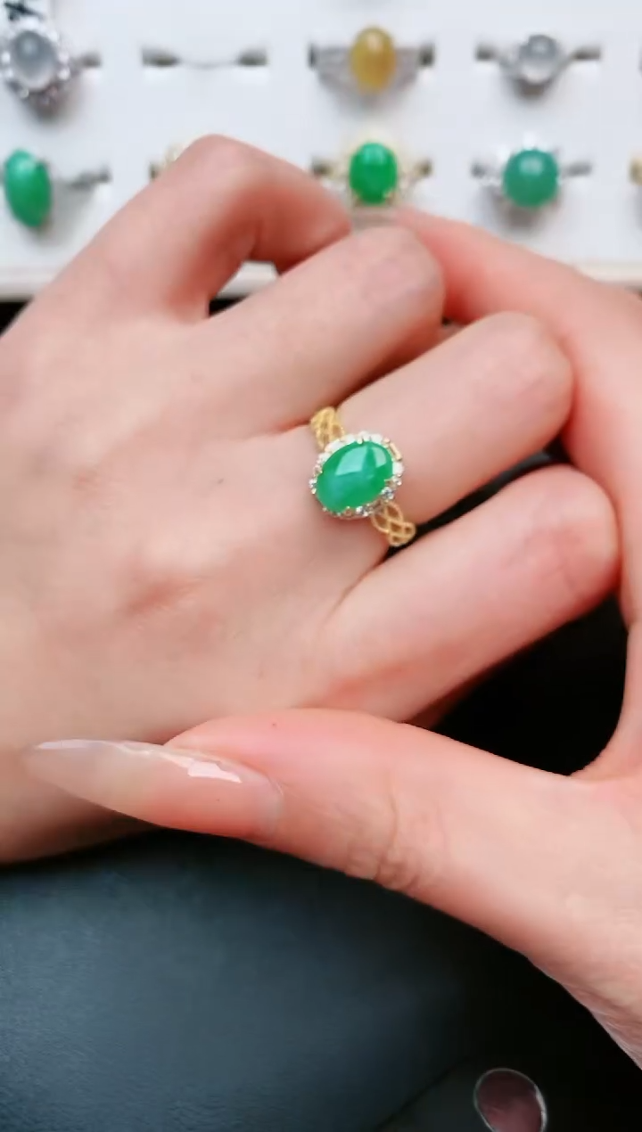 【闪购商品】翡翠戒指银S925镶嵌.....