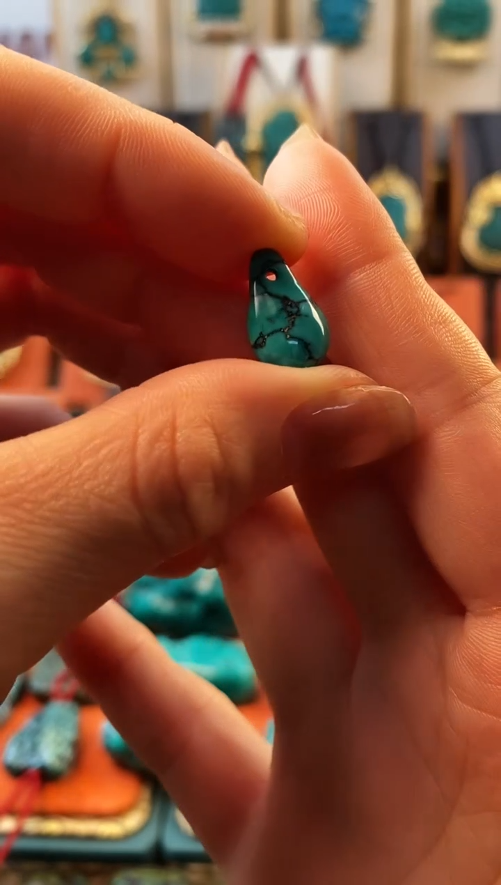 未镶嵌绿松石.网花 侧挂 