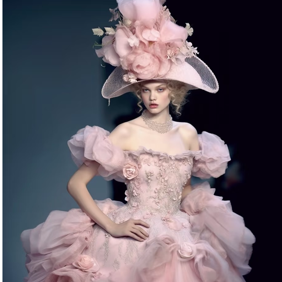 【涵姐定制004软牛仔】2025年巴黎时装周秀场款定制高腰直筒白牛仔