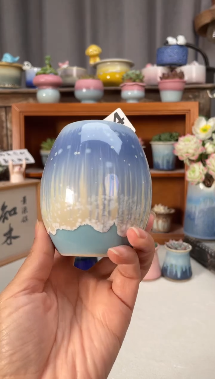 瓷片544知木小方花盆编号