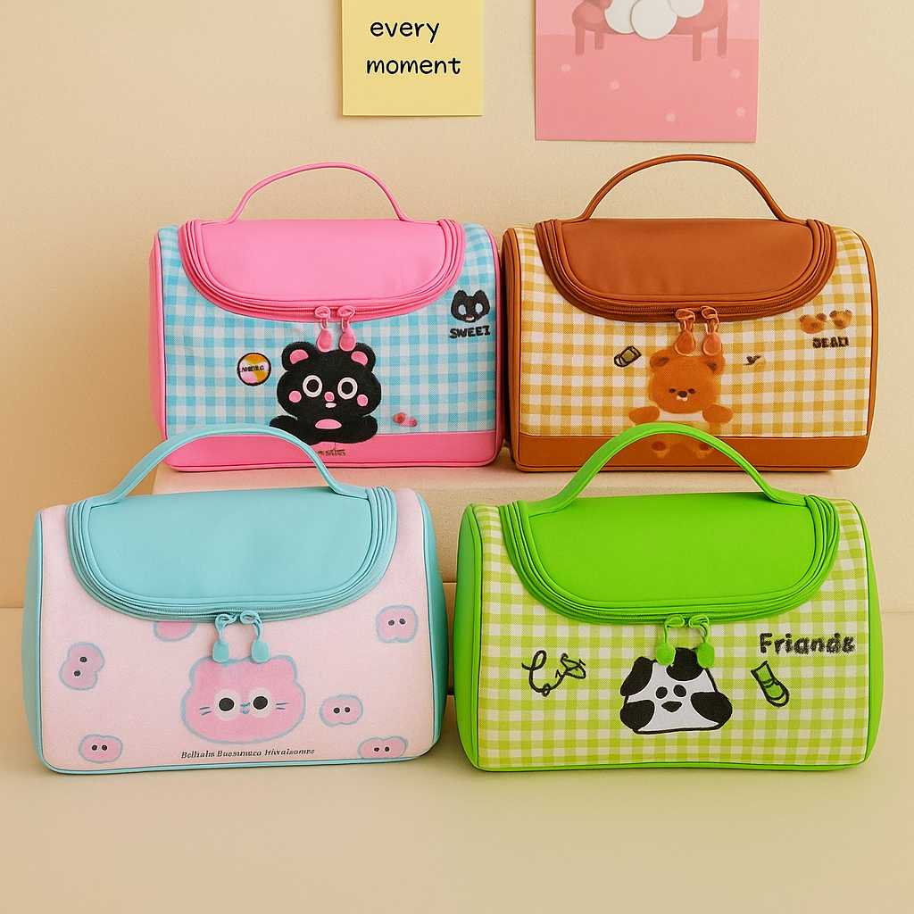 手提可爱化妆包女便携式大容量高端旅行洗漱护肤品2025新款收纳袋