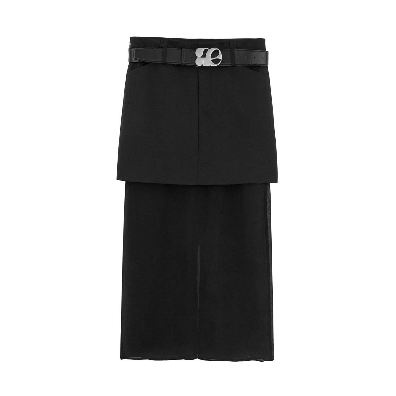 【景致】AVVENN 两色蕾丝拼接长裙  AM7150675小白