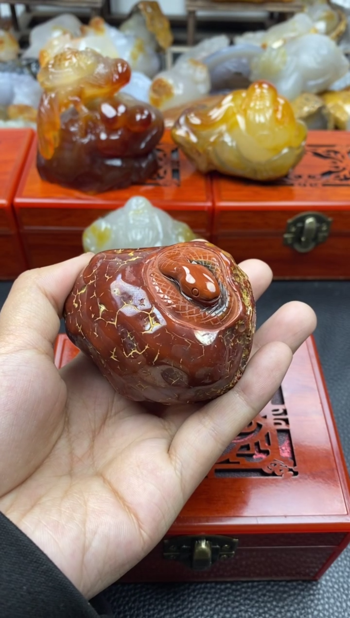 【闪购商品】玛瑙/玉髓未镶嵌手把00