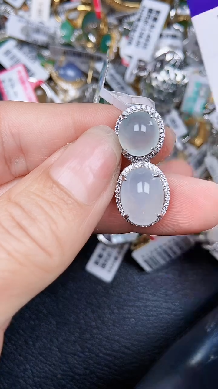 颈饰银S925镶嵌翡翠0996