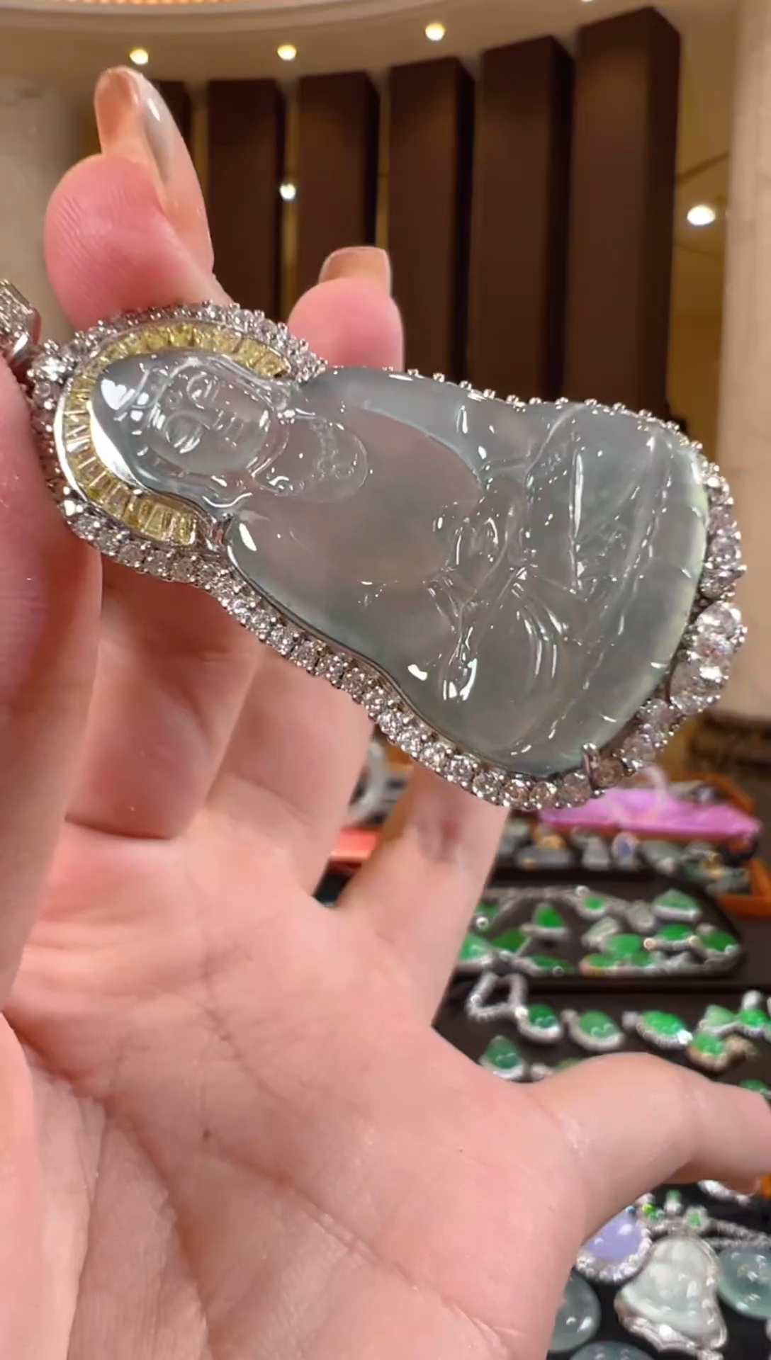 翡翠银S925镶嵌吊坠(不含链)天然A货翡翠JS0013多样性发一