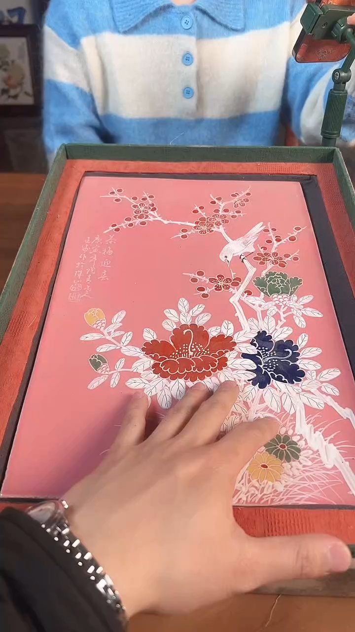 摆件陶景德镇陶瓷青花摆件33