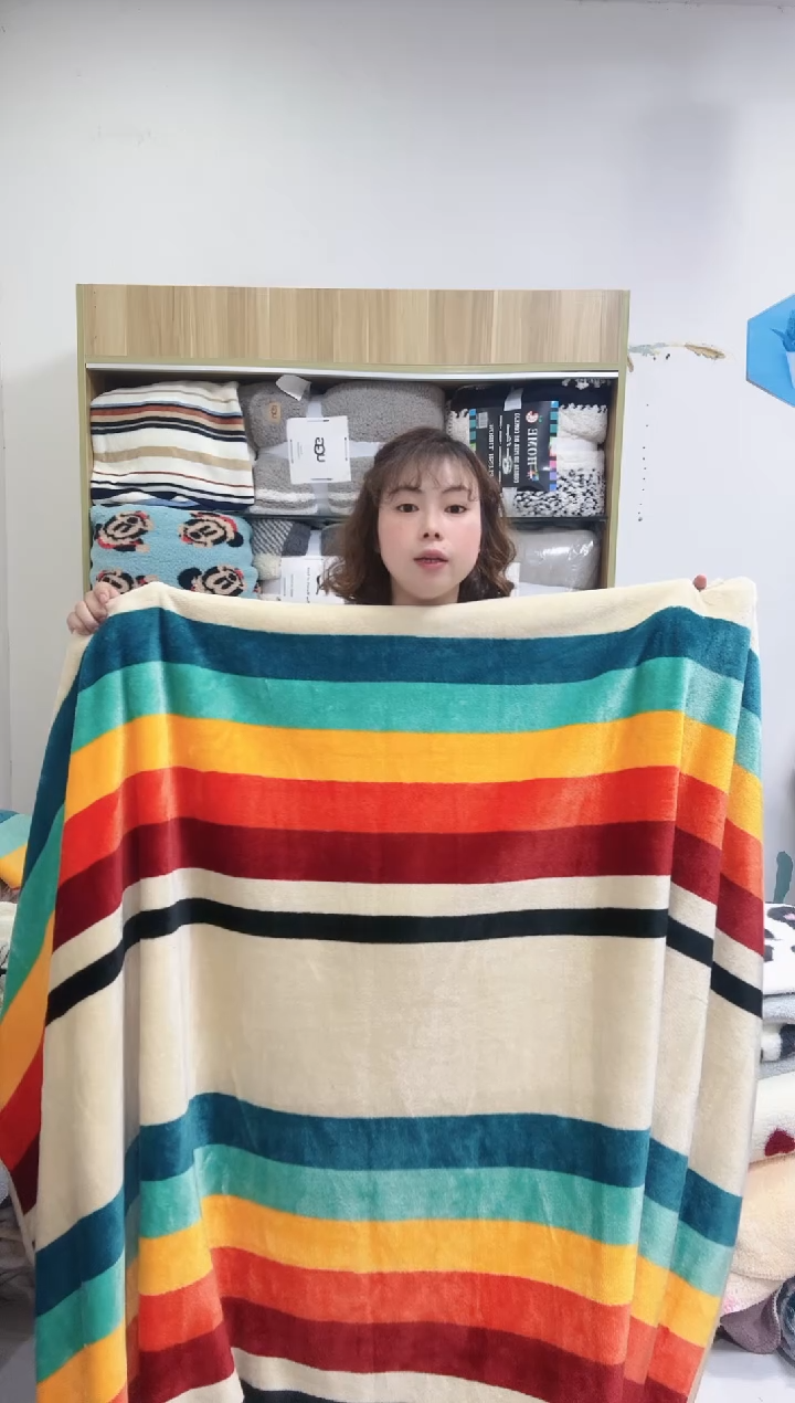 聚酯纤维1.8*2 大彩虹床单