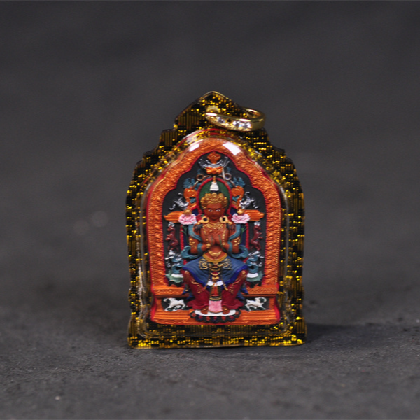 【玲珑擦擦】纯手工制作红泥手工上色弥勒佛亚克力壳子擦擦吊坠