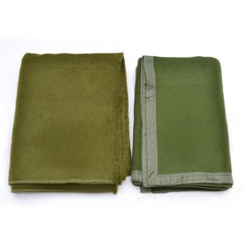 库存老式羊毛毛毯双面加厚保暖防寒