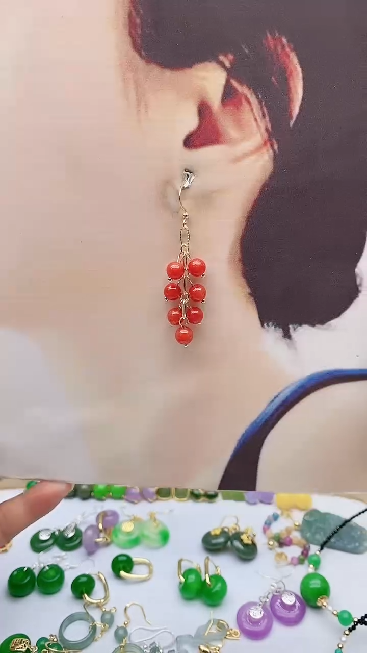 未镶嵌翡翠耳饰翡翠547