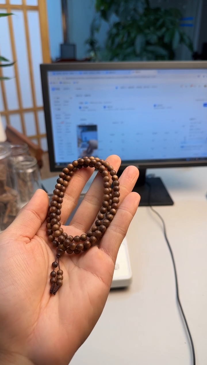 沉香手串芽庄红土沉香