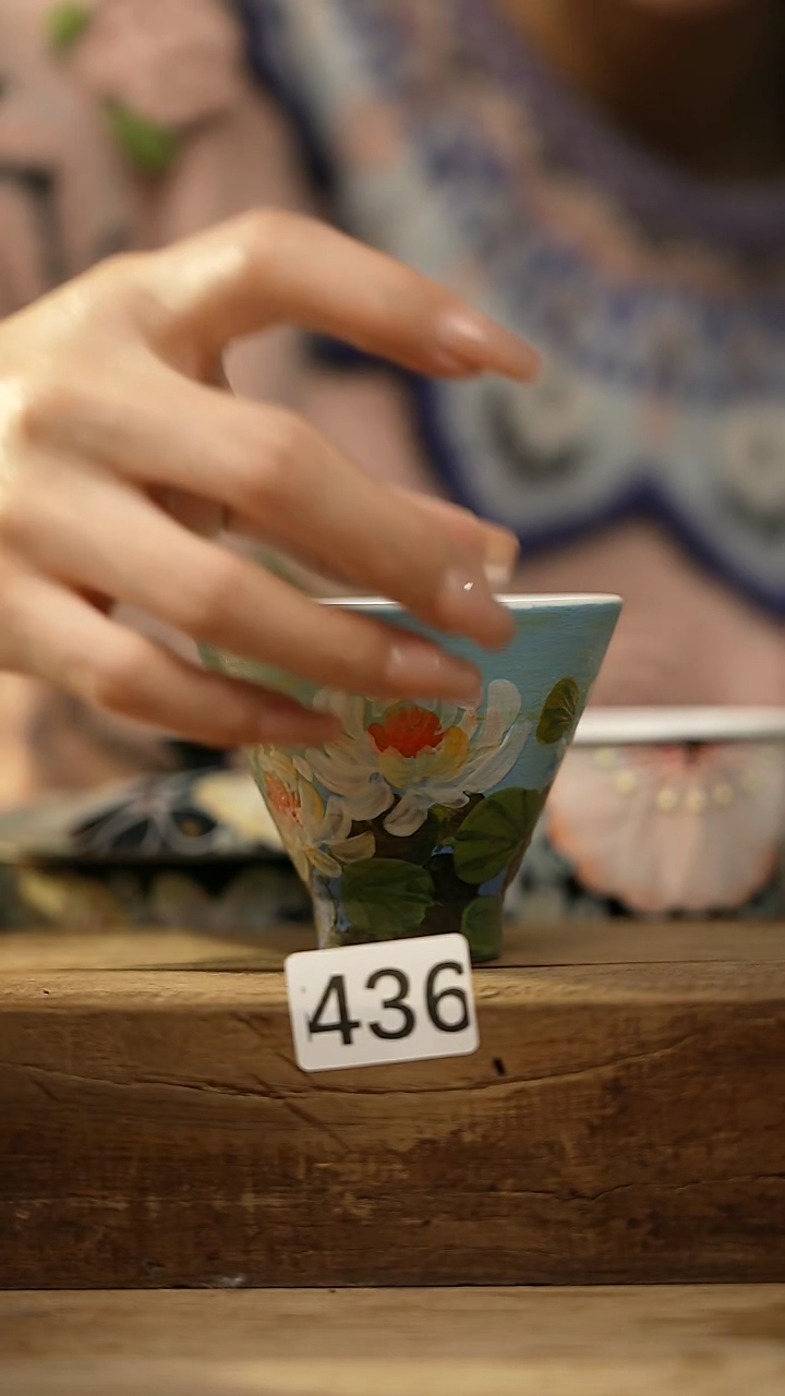 【闪购商品】瓷片油画风·彩绘·设计师石一款 主人杯