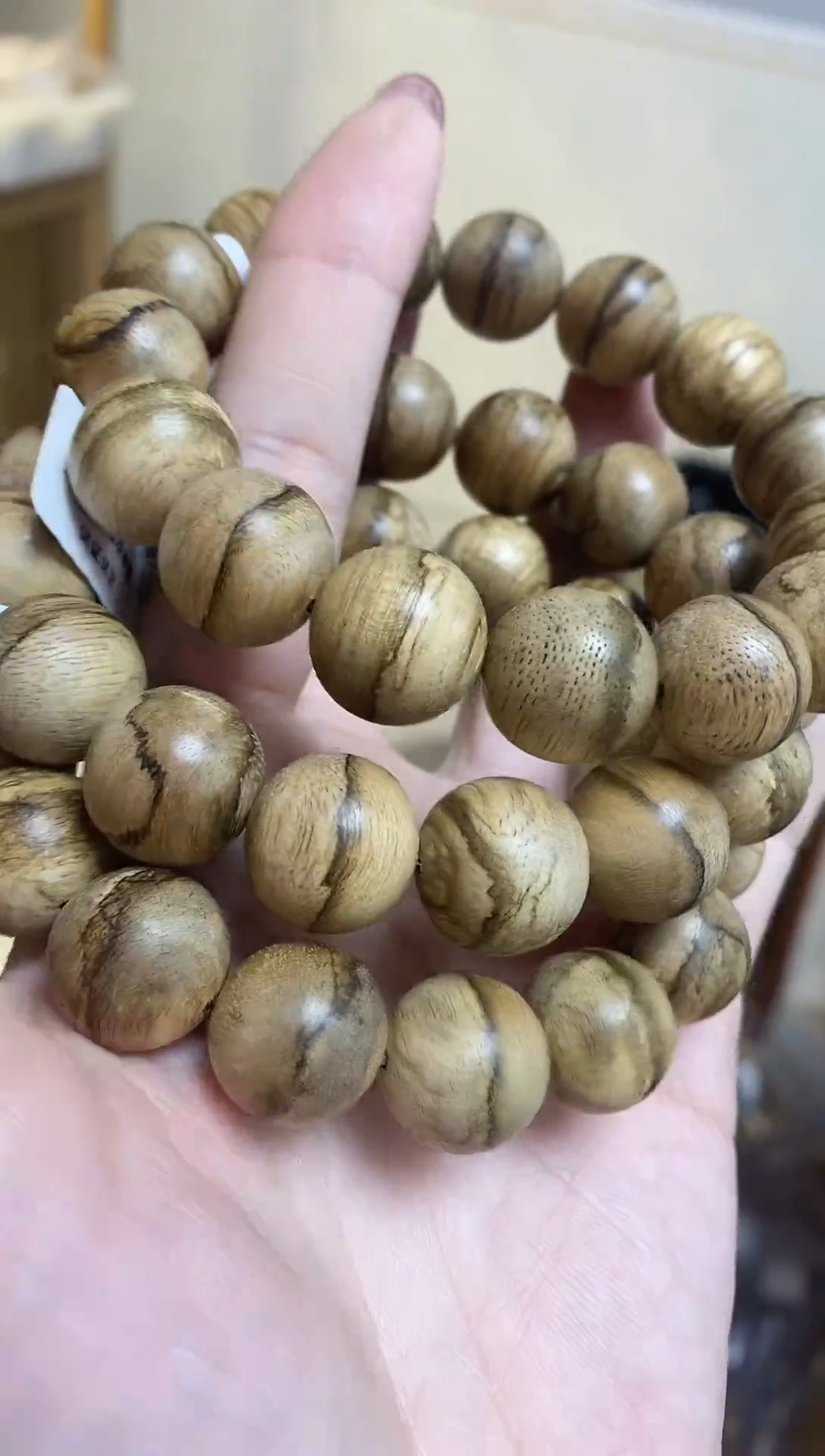 【闪购商品】沉香手串达拉干圆珠单圈虫漏1.5多样性发其一