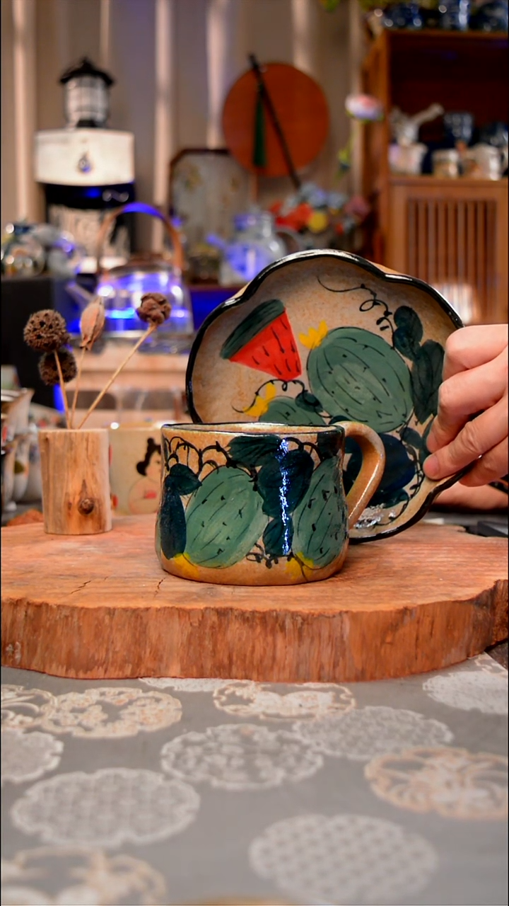 【闪购商品】杯子西瓜手工手绘手工手绘