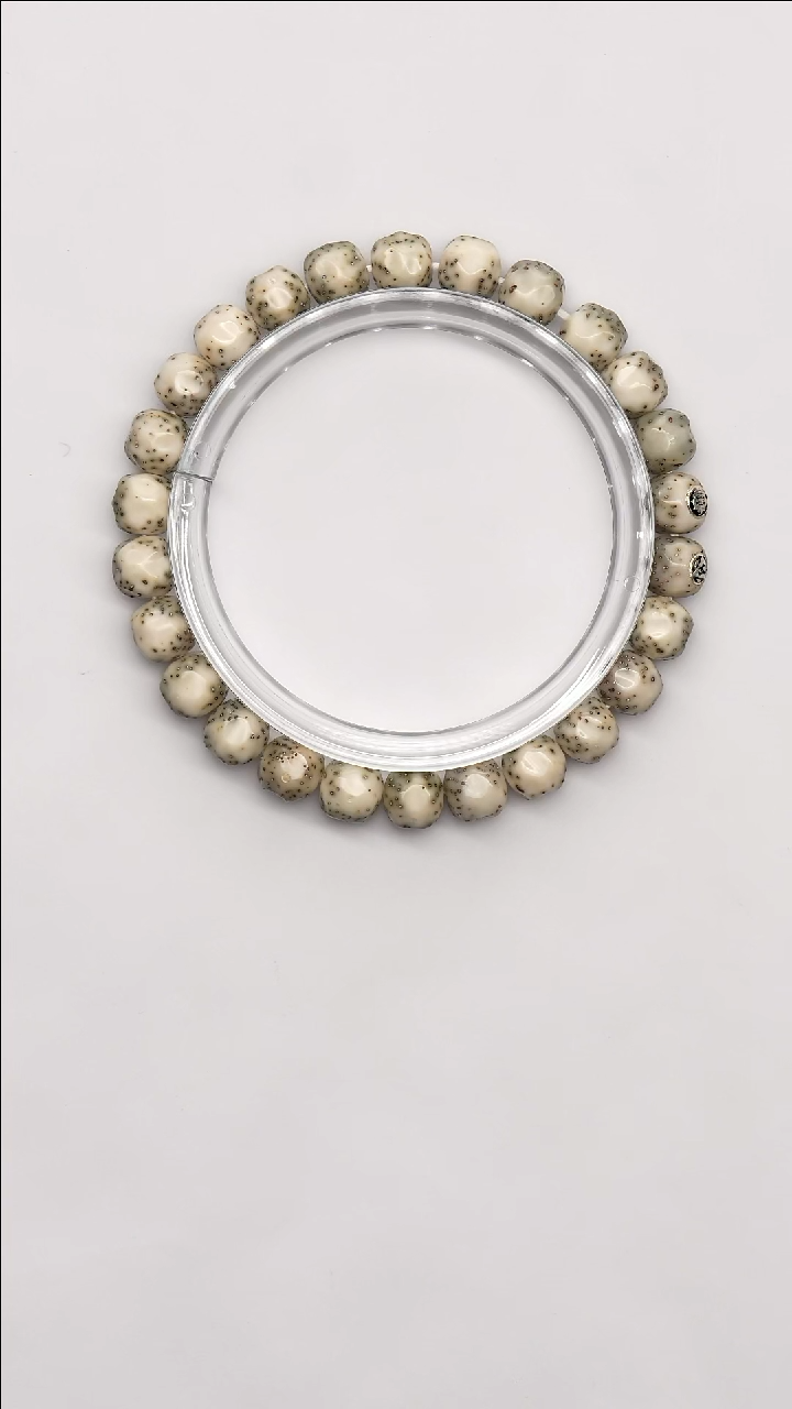手串星月菩提痞SHIFU星月7号满工双银无相单圈8+不归圆