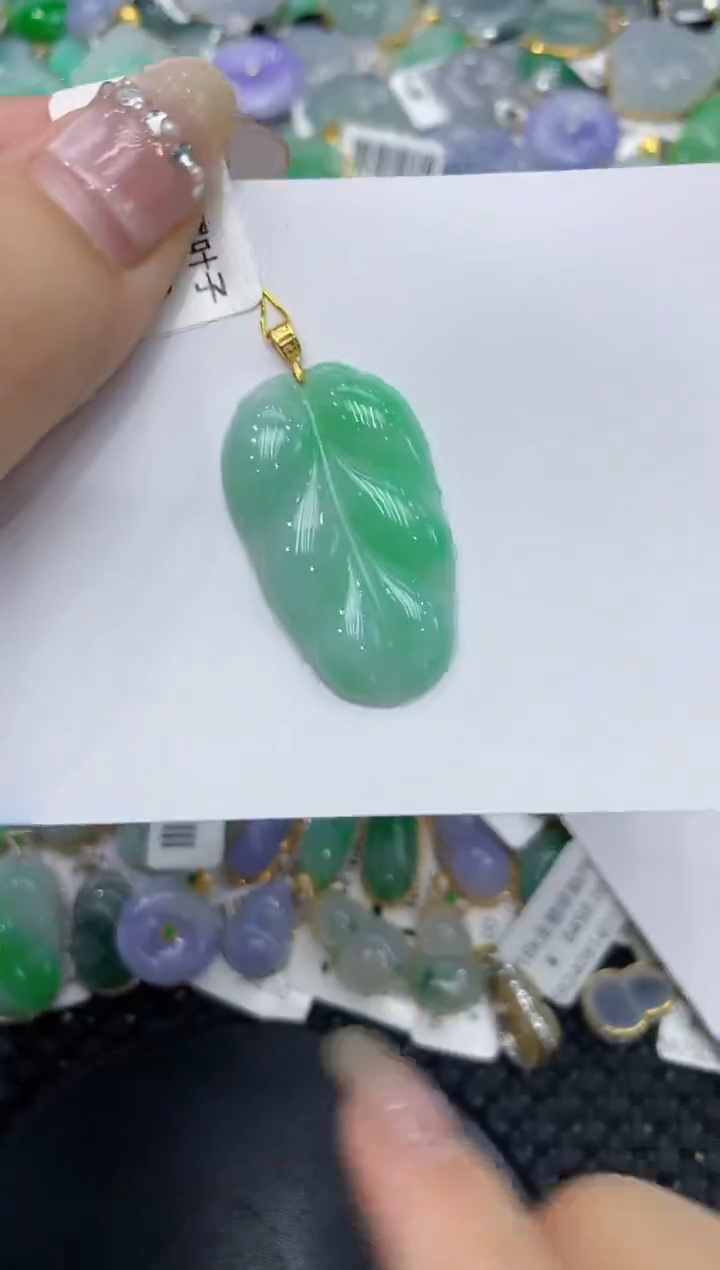 【闪购商品】翡翠颈饰18K金镶嵌222222222