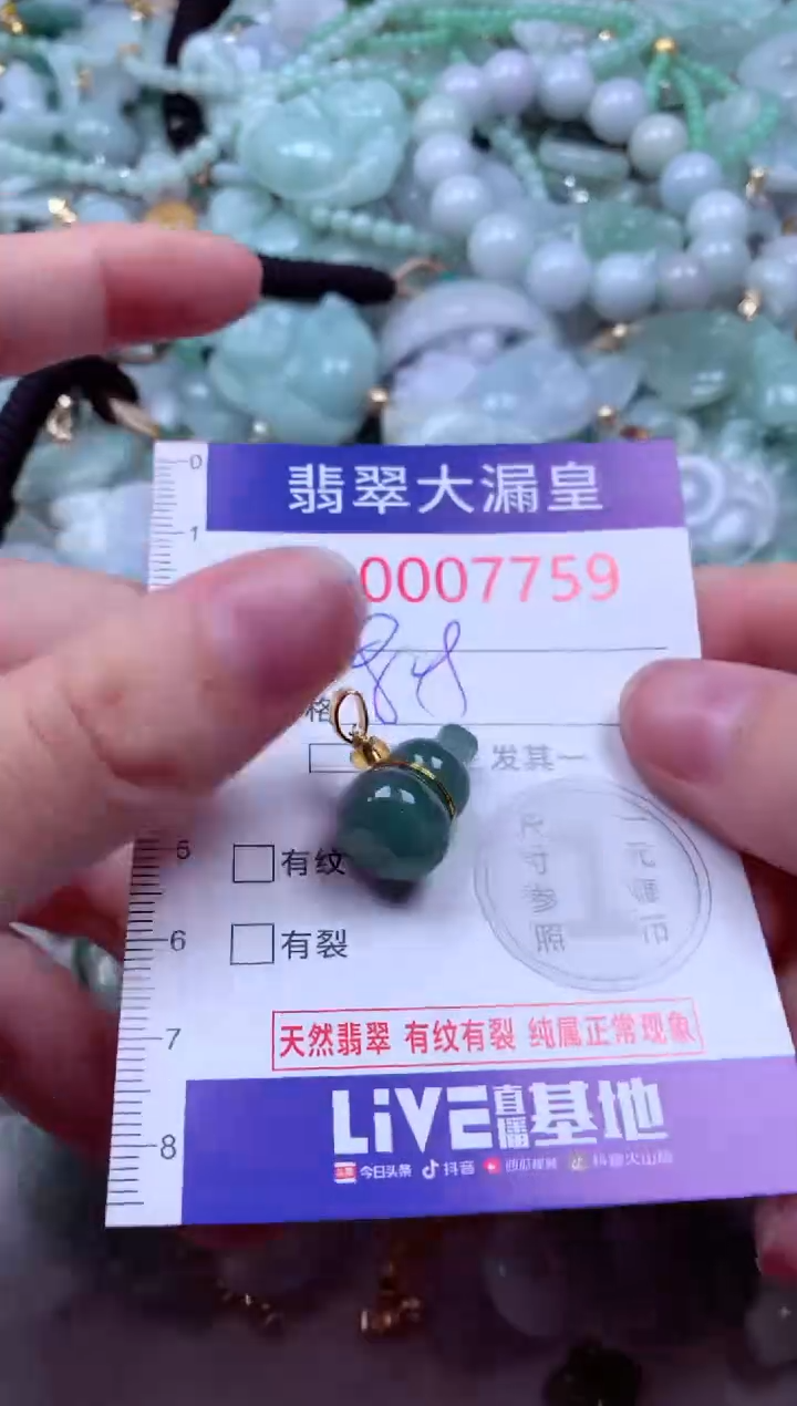 吊坠(不含链)未镶嵌翡翠7759