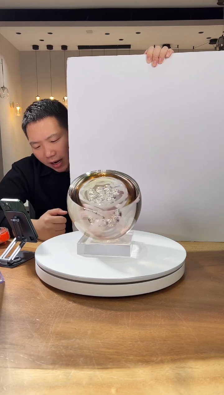 【闪购商品】茶宠巴比特美学 繁花+135*135透明底座