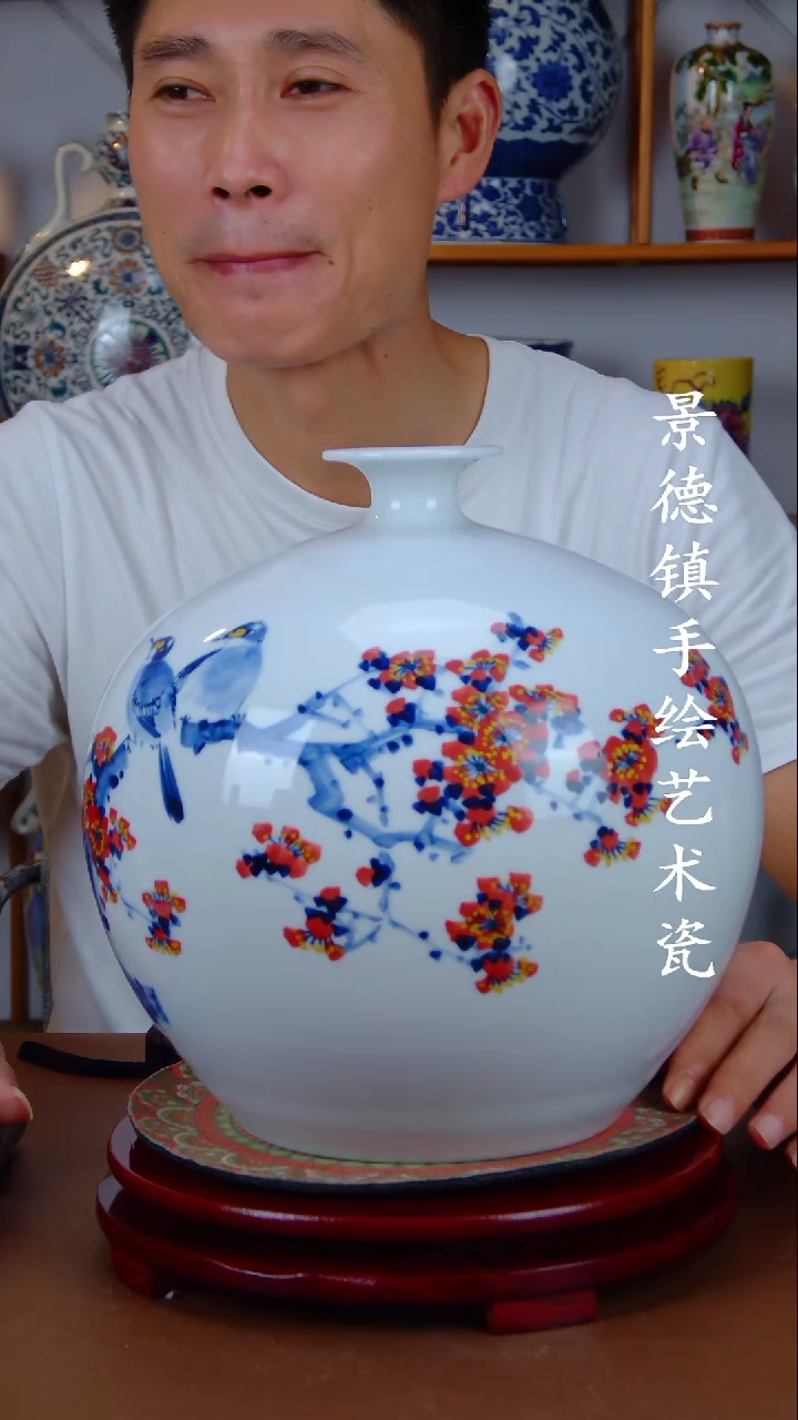 现代景德镇手工手绘陶瓷摆件18