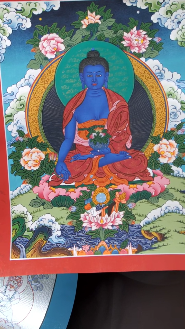 【闪购商品】装裱画药师-实物略有差异介意勿拍33X22