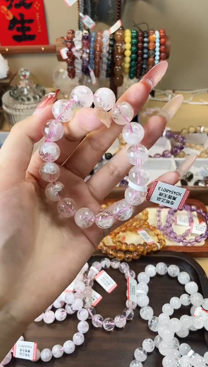 【闪购商品】水晶手链未镶嵌雪花幽灵13mm