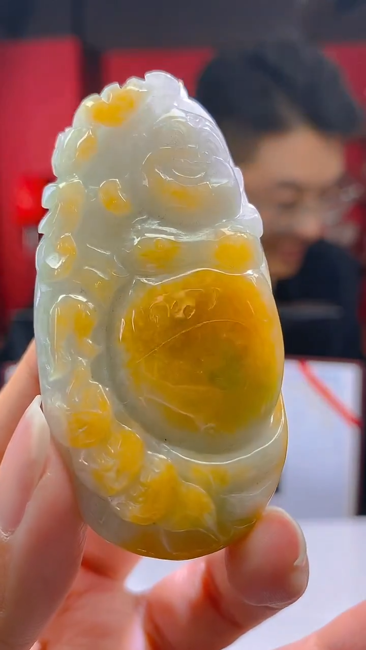 未镶嵌定制翡翠KK翡翠毛货吊坠-17