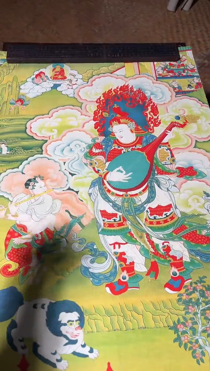 装裱画卷轴画的的帅帅tk