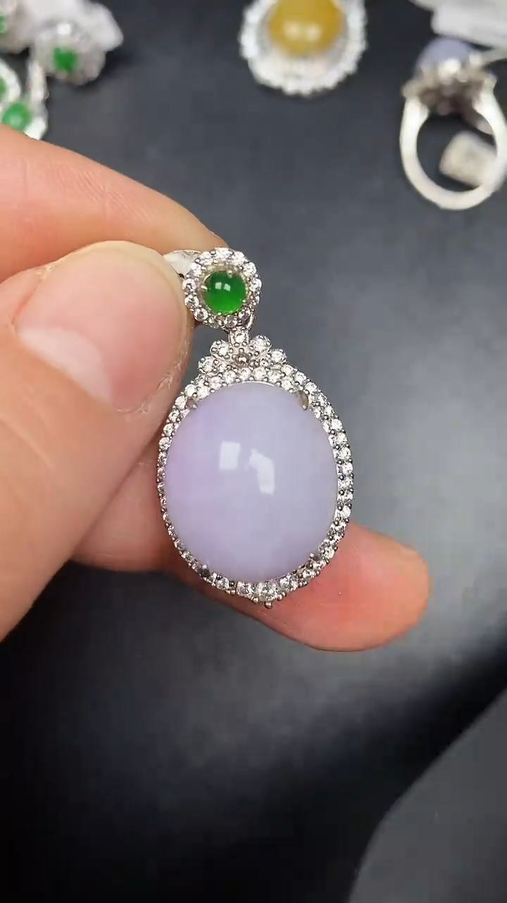 银S925镶嵌戒指翡翠1890