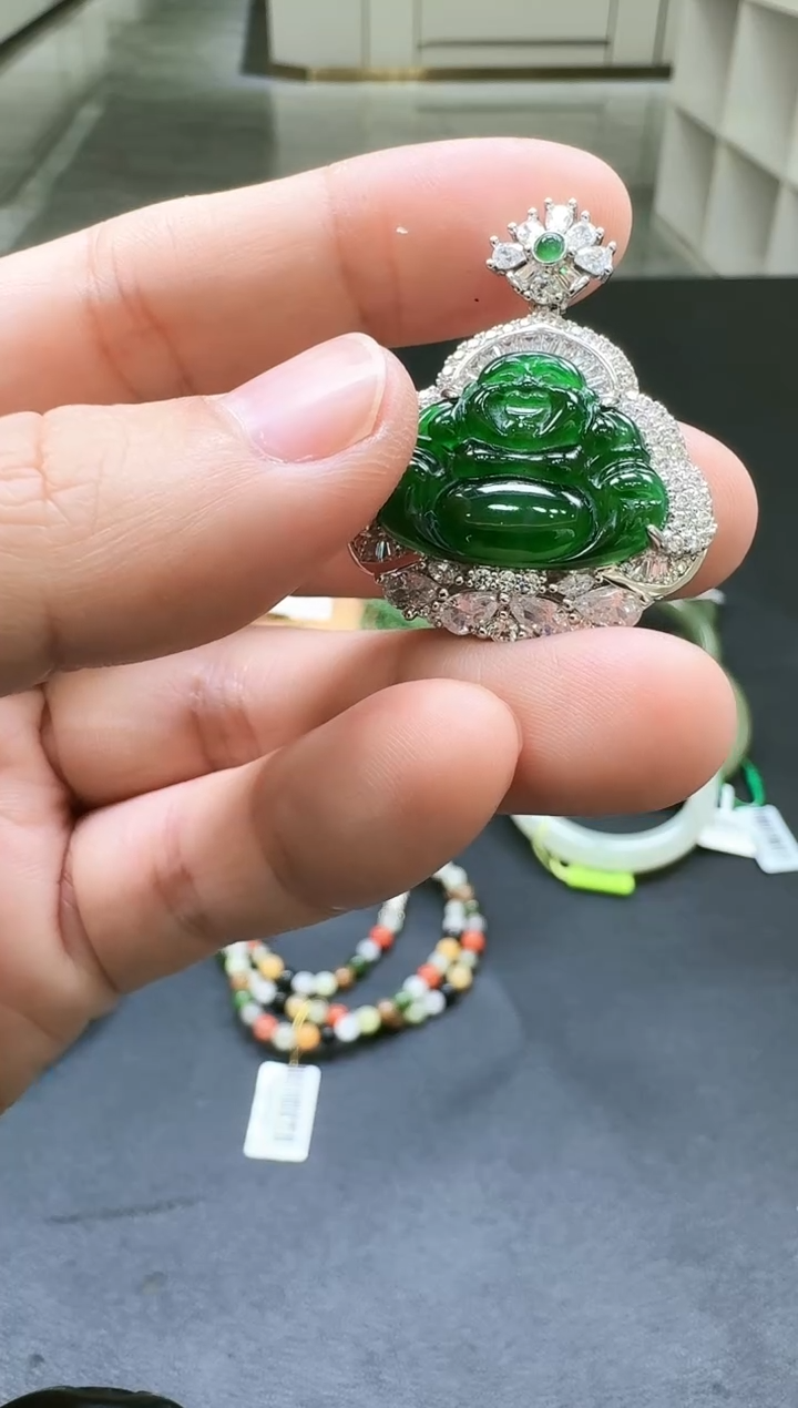 颈饰未镶嵌翡翠【瑞睿珠宝】翡翠危料