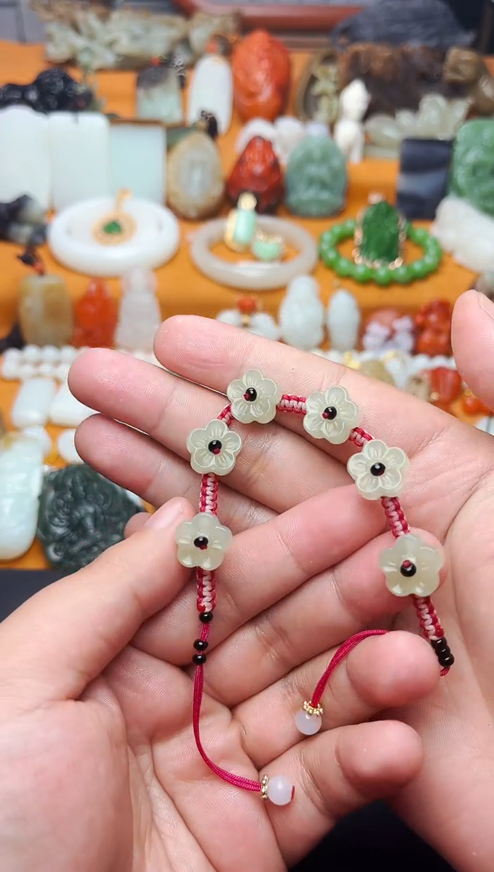 【闪购商品】南红玛瑙手链未镶嵌手链花01