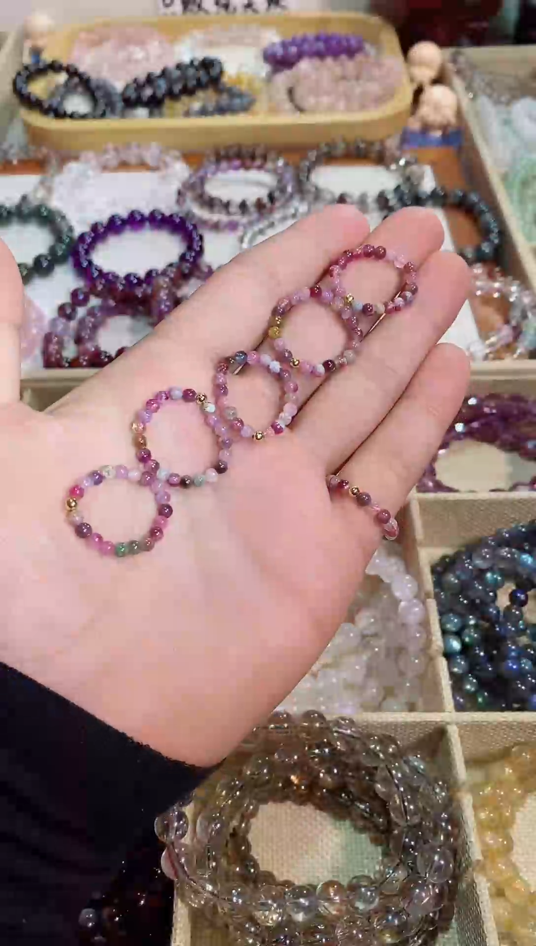 【闪购商品】水晶手链未镶嵌碧玺戒指 (多样性发其一）