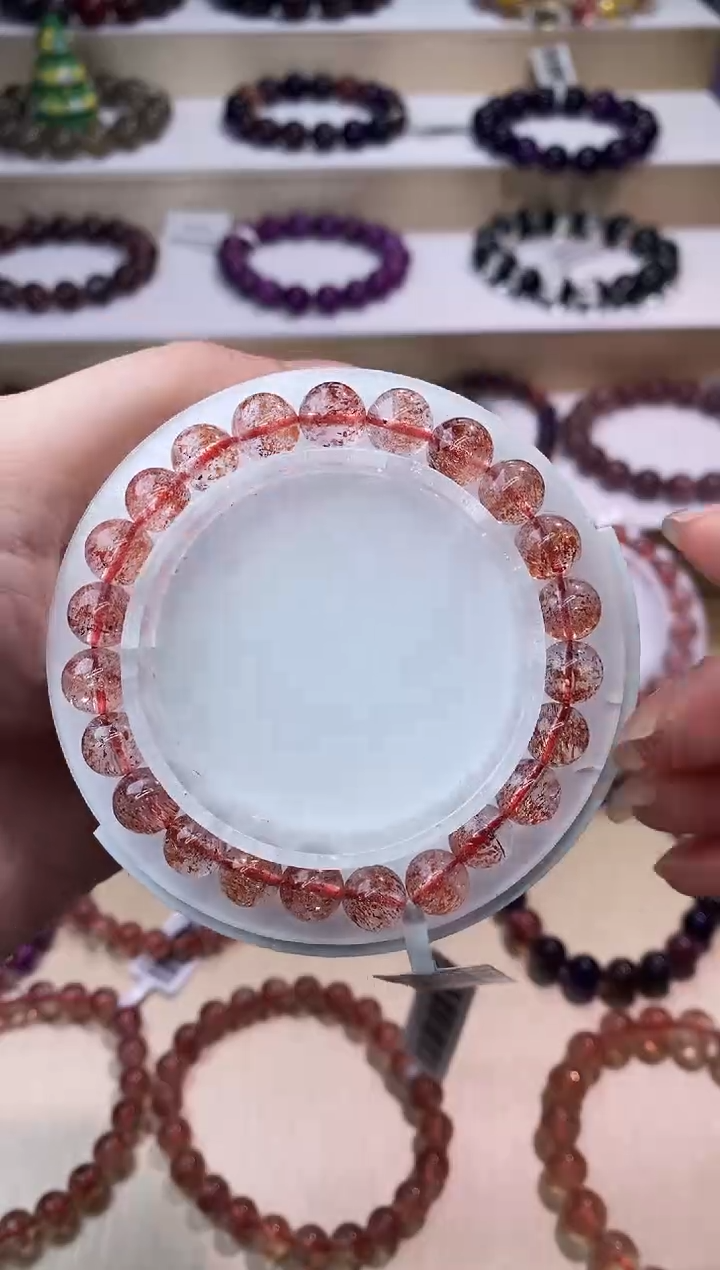 【闪购商品】水晶手链未镶嵌芬达金草莓超七8m+