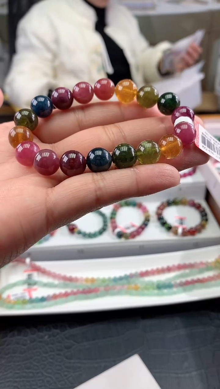 【闪购商品】碧玺手串未镶嵌多样性发一条