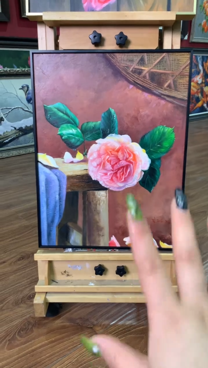 油画纯手绘油画 带装裱40*54cm