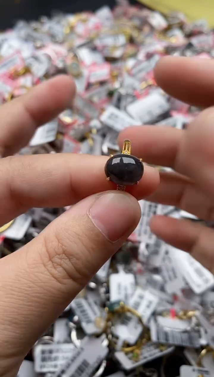 【闪购商品】翡翠戒指银S925镶嵌1111111---7