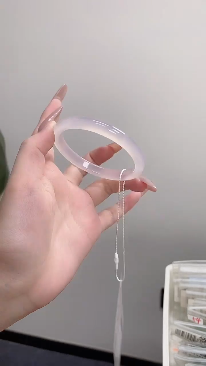 手镯玛瑙/玉髓未镶嵌57-58紫霞