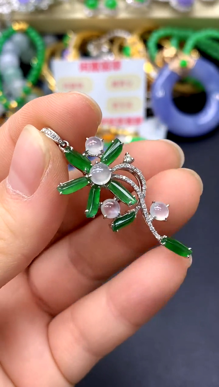 颈饰未镶嵌翡翠64-中国好珍宝