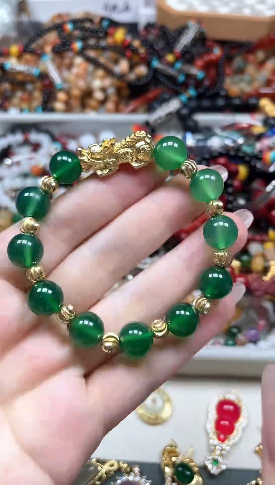 合金手串玛瑙/玉髓多样性发货拍一发一