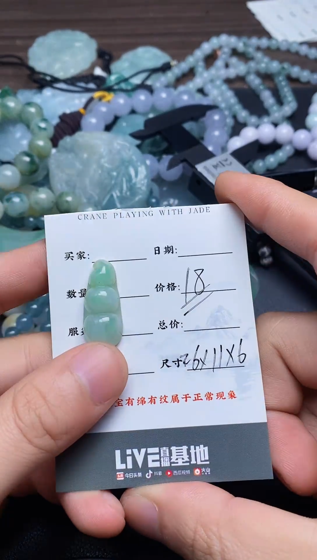 【闪购商品】翡翠颈饰未镶嵌1111111111111111