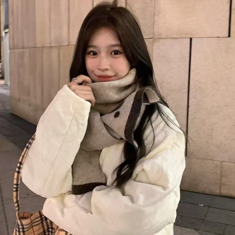 【主播推荐】女款韩系简约保暖百搭围巾WJ02
