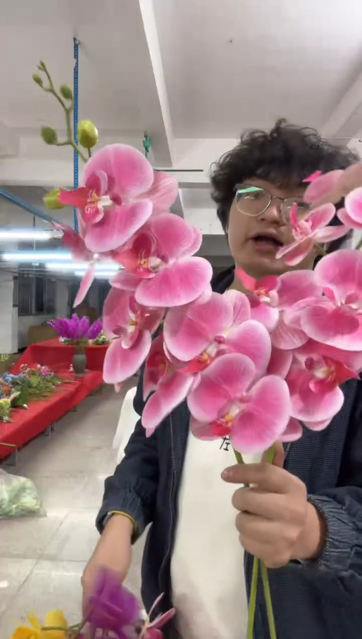 【闪购商品】仿真绿植7头蝴蝶兰2束