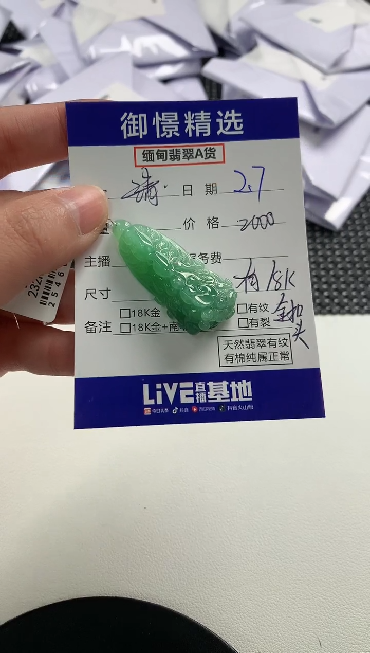 【闪购商品】翡翠颈饰未镶嵌70         
