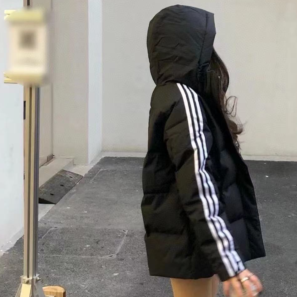 清货清货！卖完就没！工厂老板套现！三道杠棉服 帽子可拆卸！