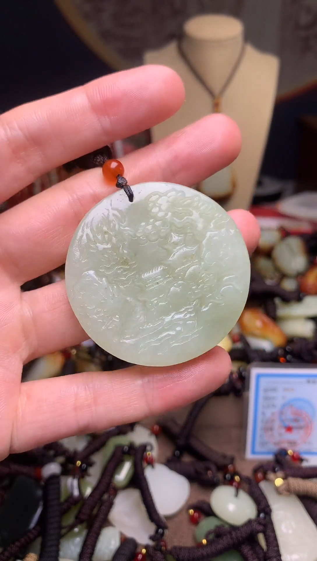 颈饰未镶嵌和田玉新疆料青海料清水和田玉吊坠