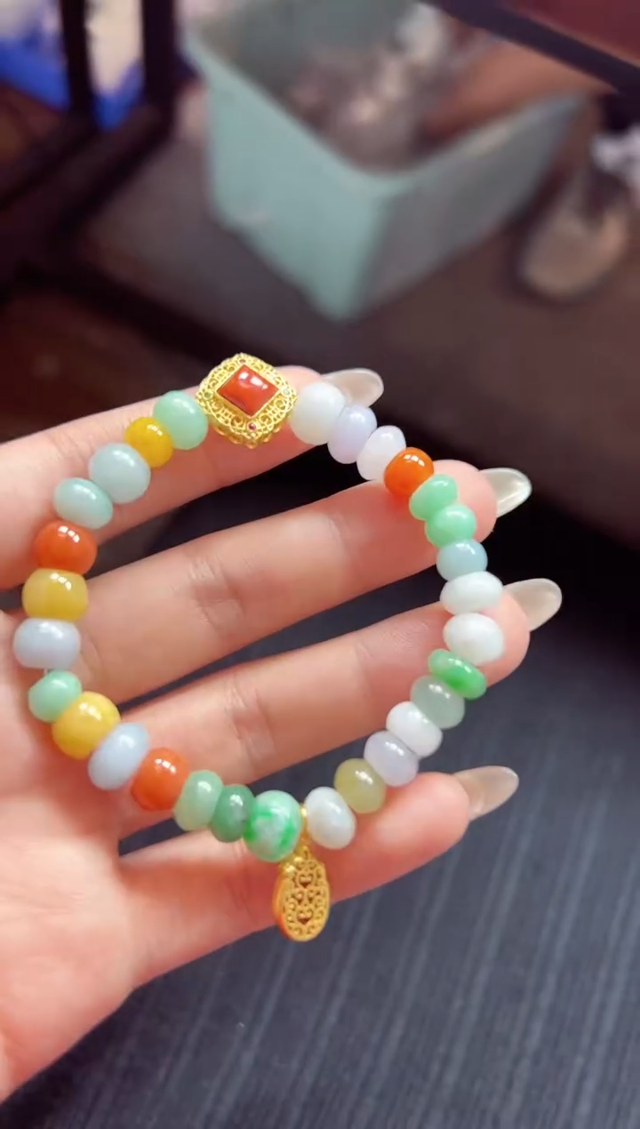 【闪购商品】翡翠手链银S925镶嵌手链