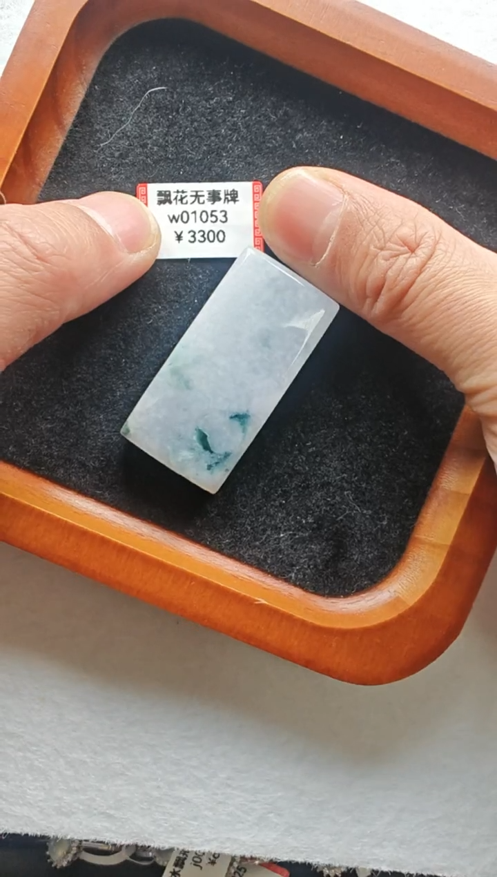 【闪购商品】翡翠颈饰未镶嵌w01053-无事牌