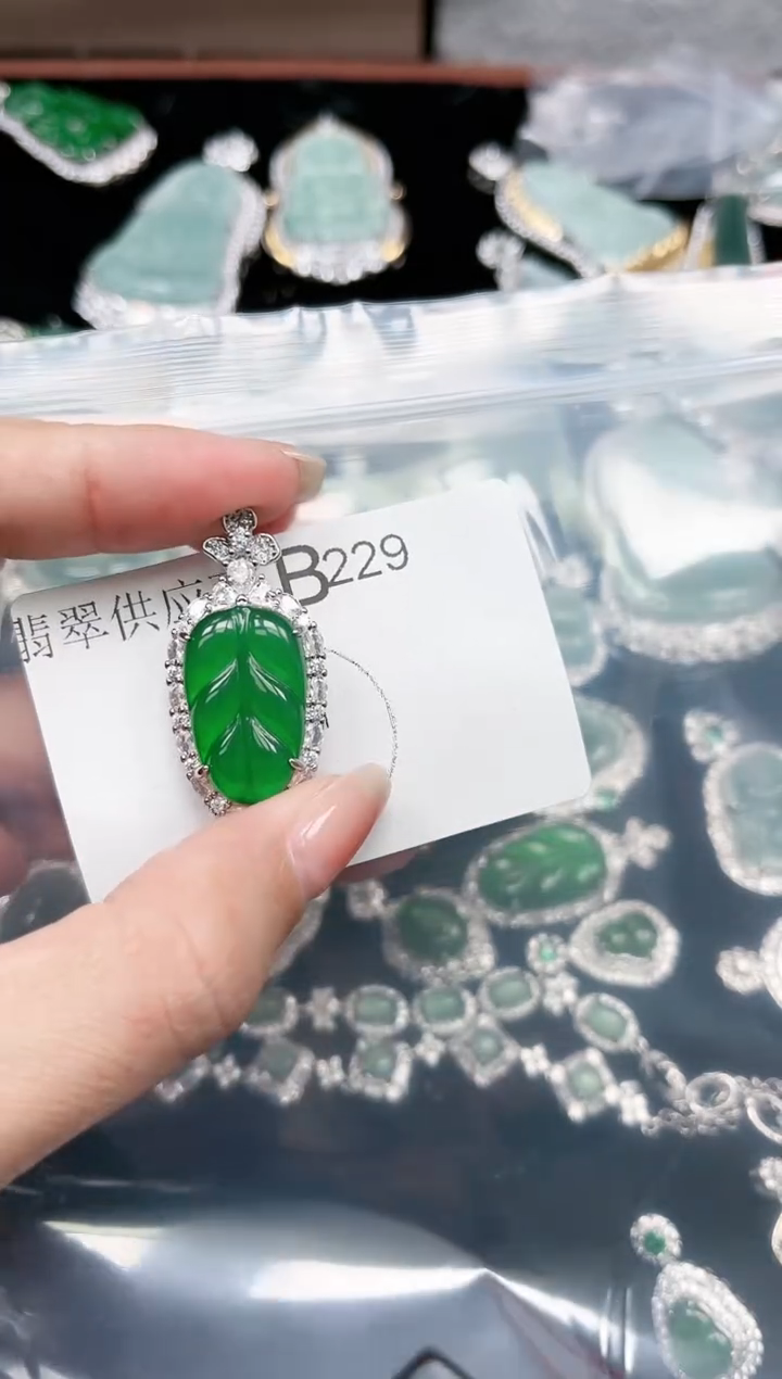 【闪购商品】翡翠颈饰未镶嵌229赠皮绳